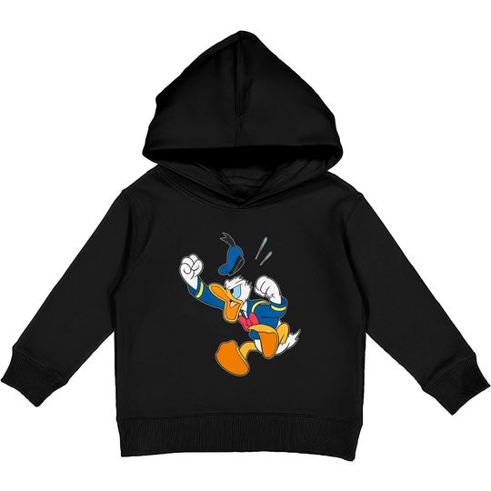 Disney Donald Duck Angry Grumpy Face Kids Pullover Hoodies