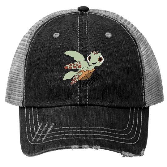 Cute Duuuude Trucker Hats, Cute Squirt Turtle Trucker Hats, Finding Nemo, Disney Matching Trucker Hats