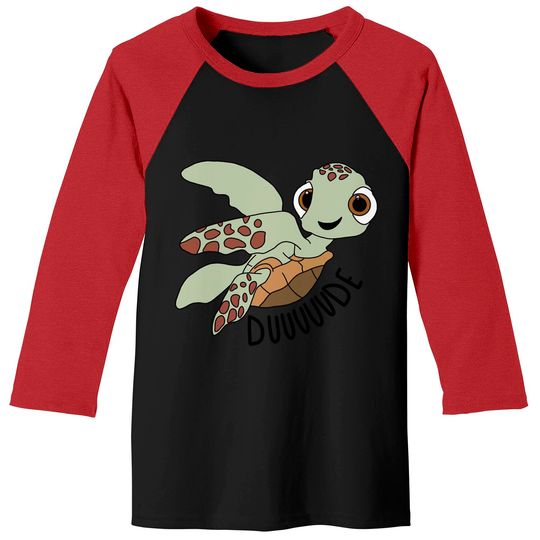 Cute Duuuude Baseball Tees, Cute Squirt Turtle Baseball Tees, Finding Nemo, Disney Matching Baseball Tees
