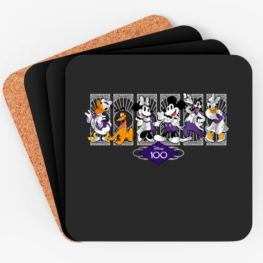 Disney Anniversary Coasters, Disney 100th Coasters, Magic Kingdom Coasters, Disney World Coasters, Disneyland Park Tees
