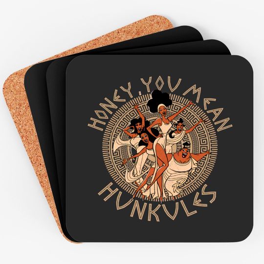 Hercules Coasters, Vintage Disney Comforts Color Coasters, Disney Hercules Diva Coasters