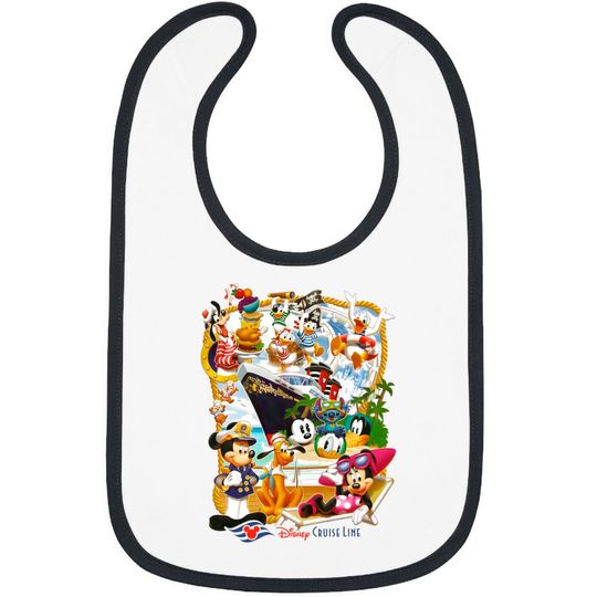 Comfort Colors Disney Cruise Line Bibs, Mickey Cruise Bibs