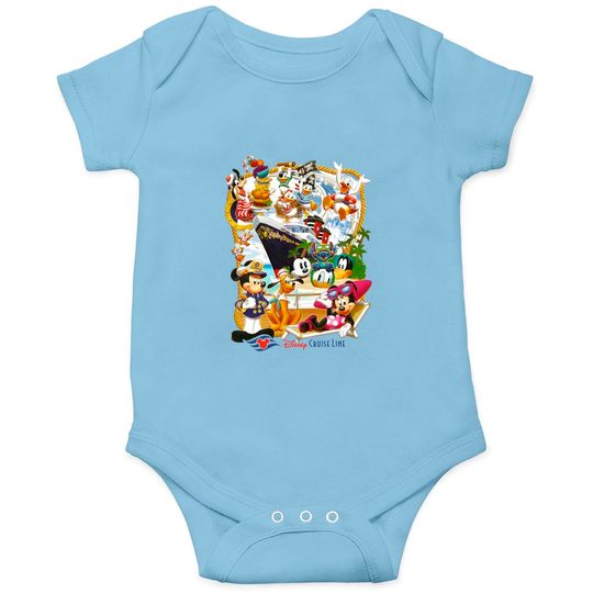Comfort Colors Disney Cruise Line Onesies, Mickey Cruise Onesies