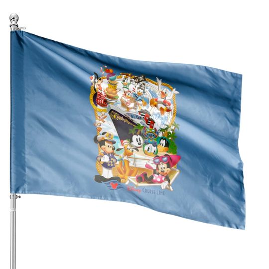 Comfort Colors Disney Cruise Line House Flags, Mickey Cruise House Flags