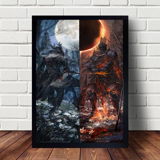 Bloodborne Dark Souls Poster Hanging Home Decor