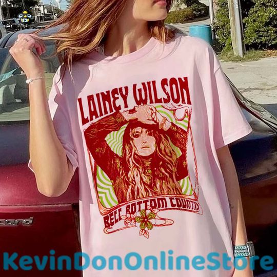 Vintage Lainey Wilson Trippy Peach Tour 2023 Unisex Shirt