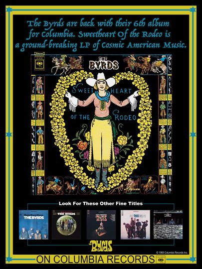 Discover Byrds Sweetheart of the Rodeo Promo Poster