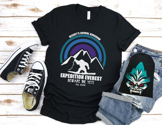 Expedition Everest - Disney Inspired - Animal Kingdom - Ride - Yeti - Unisex Short Sleeve Tee - T Shirt