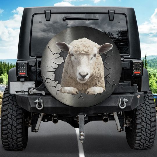 Discover Sheep Farm Animal Spare Tire Cover