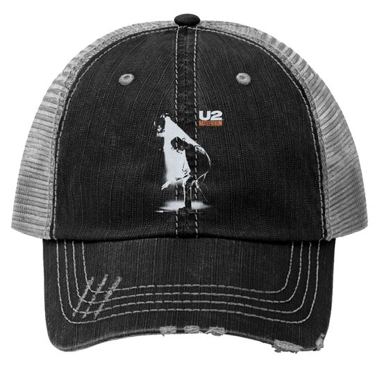 U2 Rock Band Trucker Hats, Vintage 1988 U2 Rattle and Hum Album Music Trucker Hats