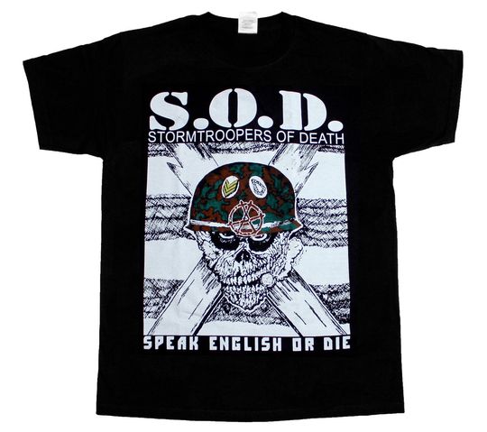 SOD S.O.D. Stormtroopers Of Death Sod T-shirt Metal T shirt Men new BLACK T-SHIRT S-5XL