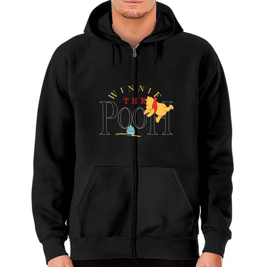 Winnie the Pooh Embroidered Zip Hoodies