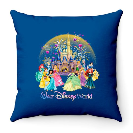 Disney Princess Throw Pillows, Disney Princess Birthday Throw Pillows, Disneyland Throw Pillows