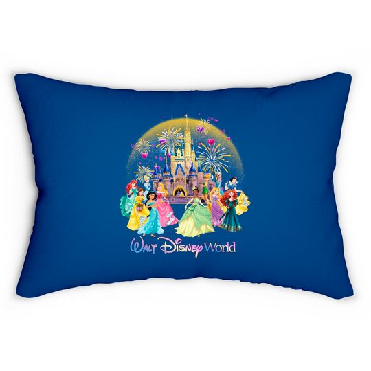 Disney Princess Lumbar Pillows, Disney Princess Birthday Lumbar Pillows, Disneyland Lumbar Pillows