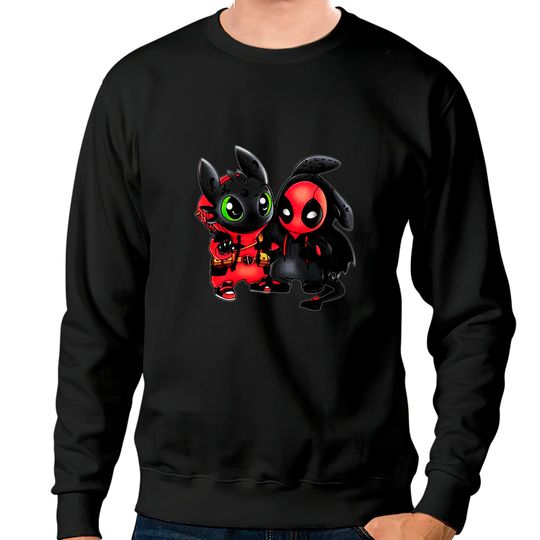 Disney Toothless and Deadpool Costume Friends Sweatshirts