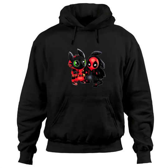 Disney Toothless and Deadpool Costume Friends Hoodies