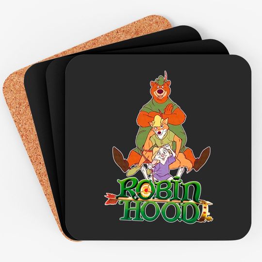 Disney Robin Hood Comfort Colors Coasters, Robin Hood Coasters