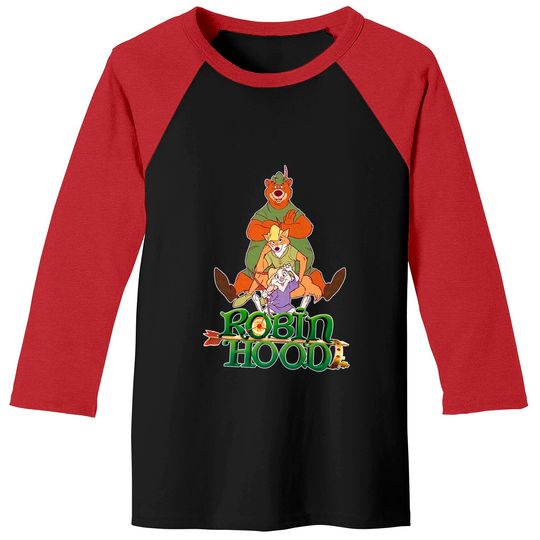 Disney Robin Hood Comfort Colors Baseball Tees, Robin Hood Baseball Tees