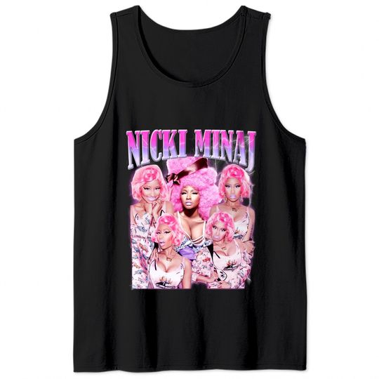 Nicki Minaj Rapper Vintage 90s Bootleg Classic Graphic Tank Tops