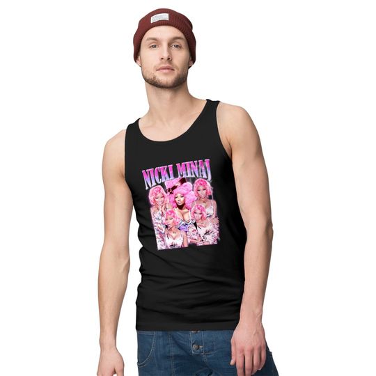 Nicki Minaj Rapper Vintage 90s Bootleg Classic Graphic Tank Tops