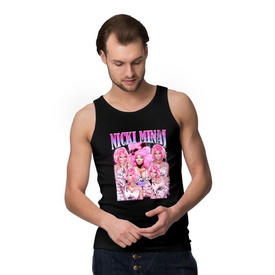 Nicki Minaj Rapper Vintage 90s Bootleg Classic Graphic Tank Tops