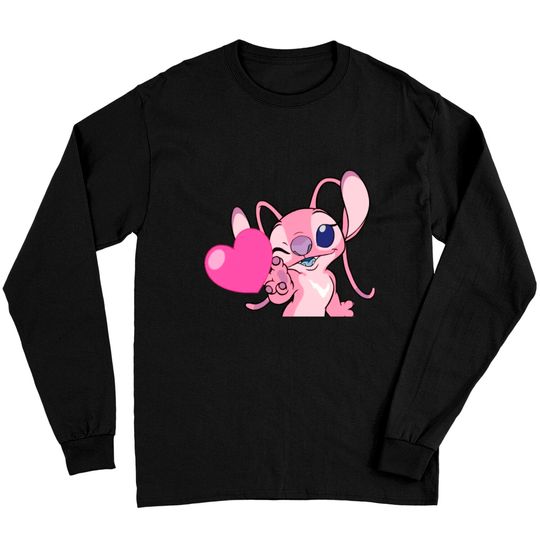 Angel Long Sleeves, Angel Valentine Long Sleeves, Disney Long Sleeves, Stitch And Angel
