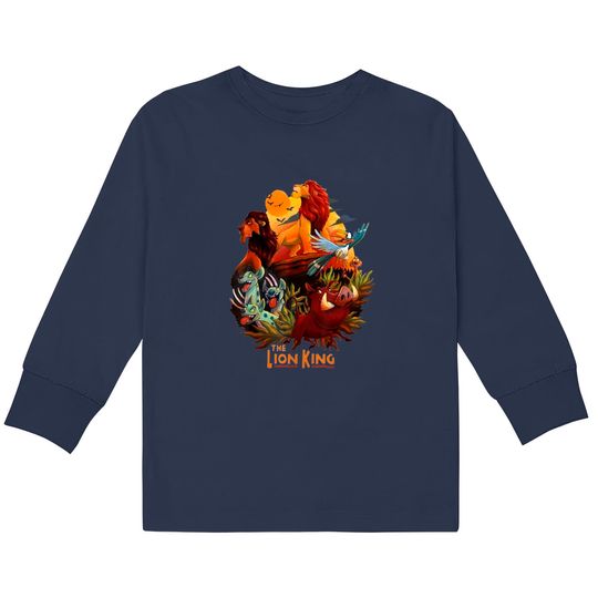 Vintage Simba Lion King Kids Long Sleeve T-Shirts, Disneyworld Kids Long Sleeve T-Shirts, Disneyland Kids Long Sleeve T-Shirts
