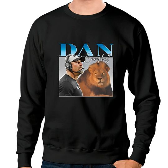 Discover Dan Campbell - Detroit Lions - Grit - Motor City Dan - 90s Vintage Sweatshirts