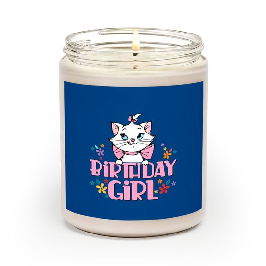 Disney Marie Cat Birthday Scented Candles, Birthday Girl Scented Candles, Aristocats Birthday Party Scented Candles