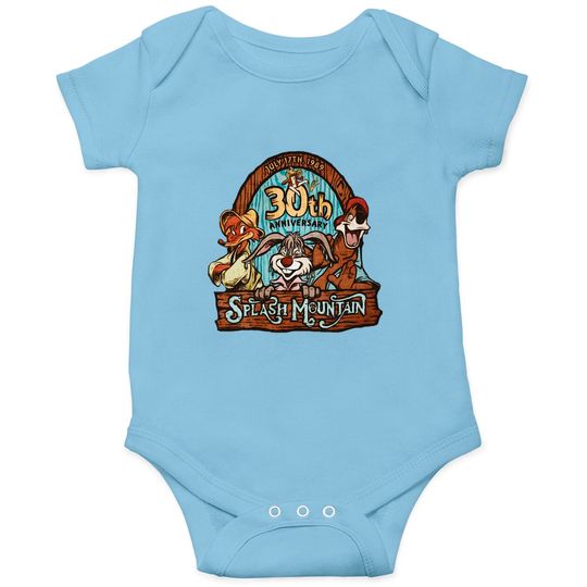 Retro Disney Splash Mountain Characters 30th 1989 Onesies, Magic Kingdom WDW Holiday Onesies