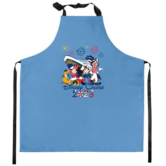 Disney Cruise Family Vacation 2023 Kitchen Aprons,Disney Cruise Group Kitchen Aprons