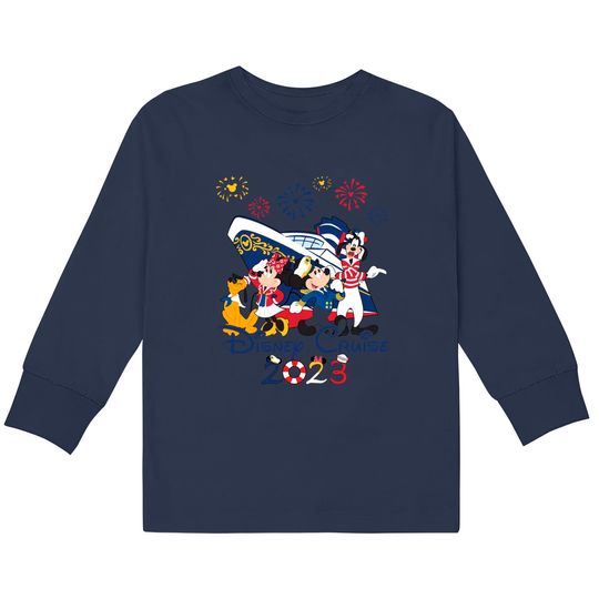Disney Cruise Family Vacation 2023 Kids Long Sleeve T-Shirts,Disney Cruise Group Kids Long Sleeve T-Shirts