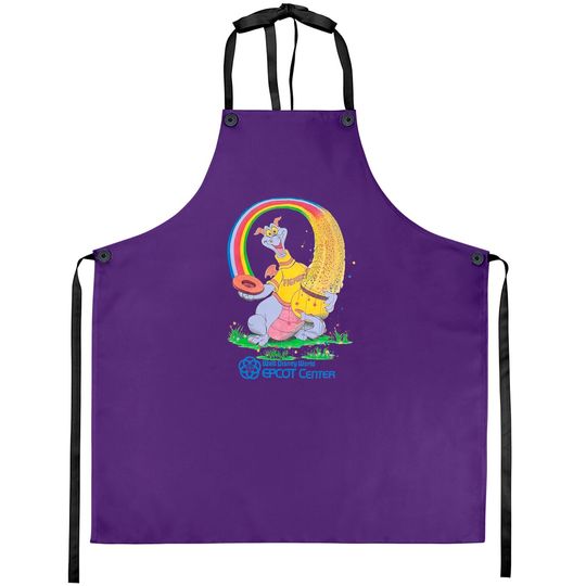 80's FIGMENT Disney's Epcot Center Vintage Retro | Unisex Softstyle Aprons
