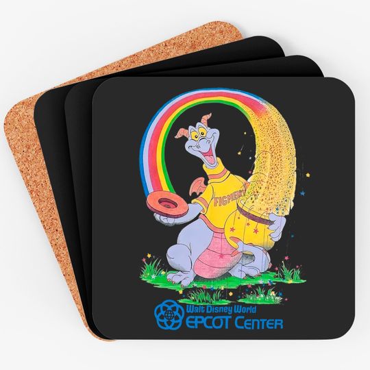 80's FIGMENT Disney's Epcot Center Vintage Retro | Unisex Softstyle Coasters