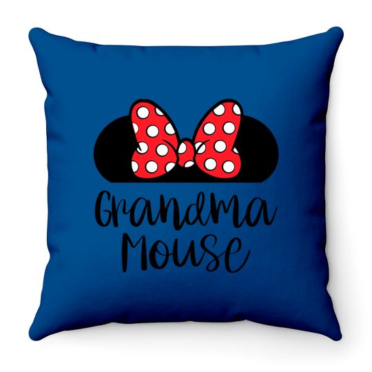 Grandma Minnie Mouse Throw Pillows - Disney Trip Throw Pillows - Cute Minnie Throw Pillows