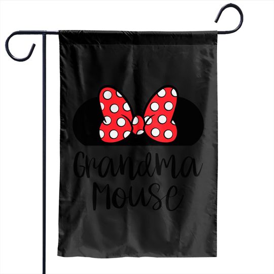 Grandma Minnie Mouse Garden Flags - Disney Trip Garden Flags - Cute Minnie Garden Flags