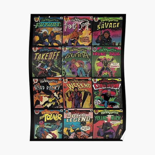 metro boomin vintage Premium Matte Vertical Poster