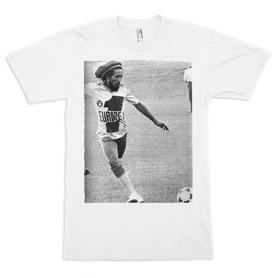 Bob Marley Playing Football T-Shirt