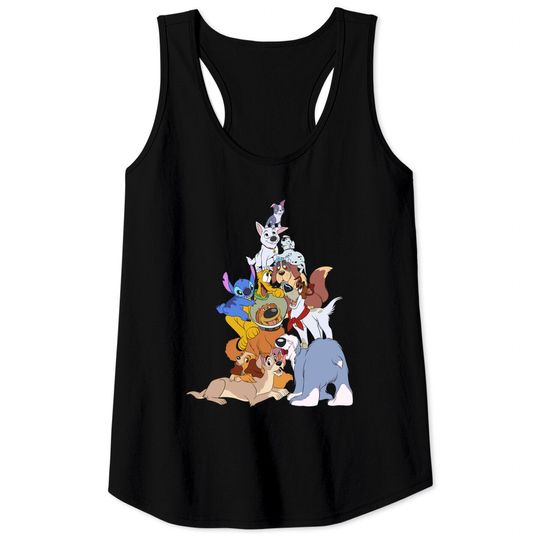 Disney Dogs Tank Tops, Disney Pluto, Bolt Percy Dug Tank Tops, Disney Dog Mom & Lovers