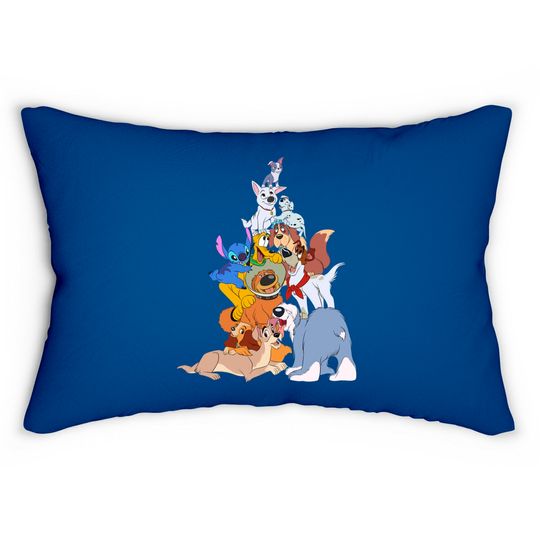 Disney Dogs Lumbar Pillows, Disney Pluto, Bolt Percy Dug Lumbar Pillows, Disney Dog Mom & Lovers