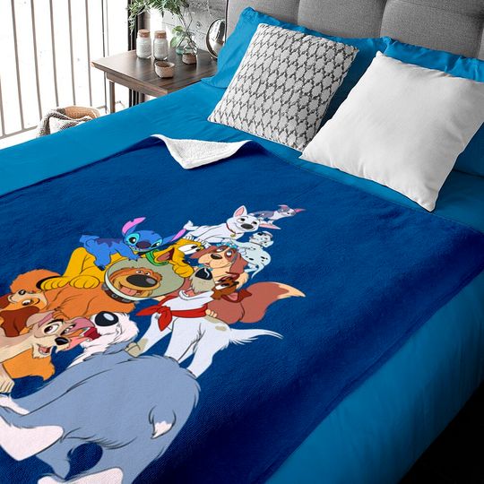 Disney Dogs Baby Blankets, Disney Pluto, Bolt Percy Dug Baby Blankets, Disney Dog Mom & Lovers