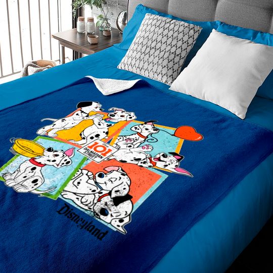 Vintage 90's VTG 101 Dalmatians Disneyland retro Baby Blankets