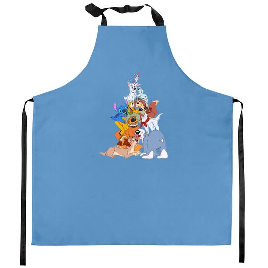 Disney Dogs Kitchen Aprons, Disney Pluto, Bolt Percy Dug Kitchen Aprons, Disney Dog Mom & Lovers