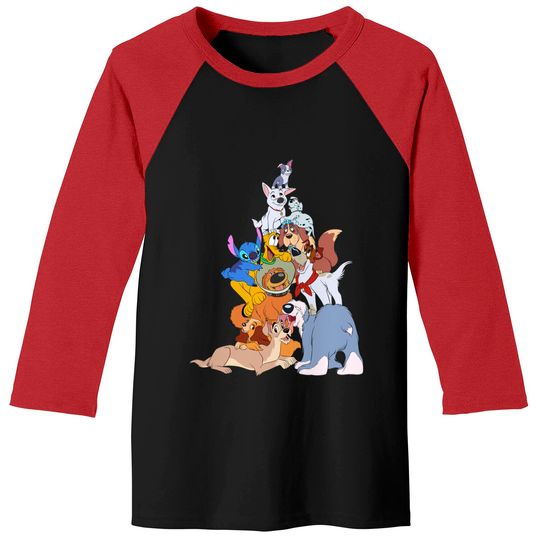 Disney Dogs Baseball Tees, Disney Pluto, Bolt Percy Dug Baseball Tees, Disney Dog Mom & Lovers