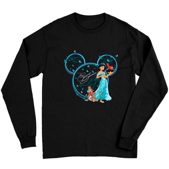 Princess Jasmine Long Sleeves, Disney Jasmine Long Sleeves, Disney Princess Mickey Head Long Sleeves, Disney Princess Long Sleeves
