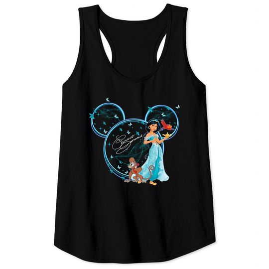 Princess Jasmine Tank Tops, Disney Jasmine Tank Tops, Disney Princess Mickey Head Tank Tops, Disney Princess Tank Tops