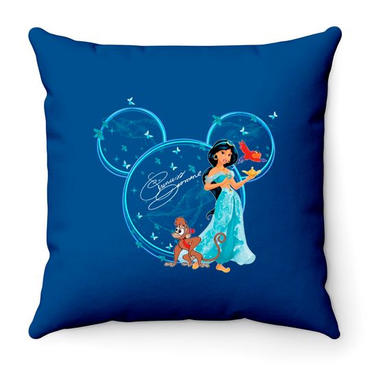 Princess Jasmine Throw Pillows, Disney Jasmine Throw Pillows, Disney Princess Mickey Head Throw Pillows, Disney Princess Throw Pillows