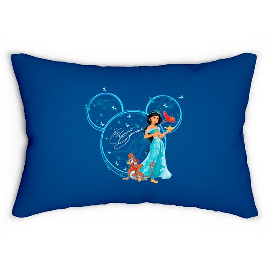 Princess Jasmine Lumbar Pillows, Disney Jasmine Lumbar Pillows, Disney Princess Mickey Head Lumbar Pillows, Disney Princess Lumbar Pillows