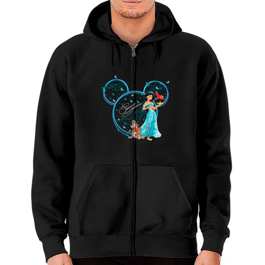 Princess Jasmine Zip Hoodies, Disney Jasmine Zip Hoodies, Disney Princess Mickey Head Zip Hoodies, Disney Princess Zip Hoodies