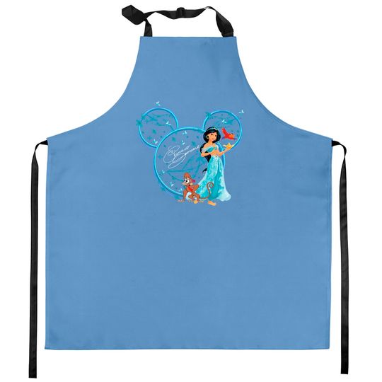 Princess Jasmine Kitchen Aprons, Disney Jasmine Kitchen Aprons, Disney Princess Mickey Head Kitchen Aprons, Disney Princess Kitchen Aprons